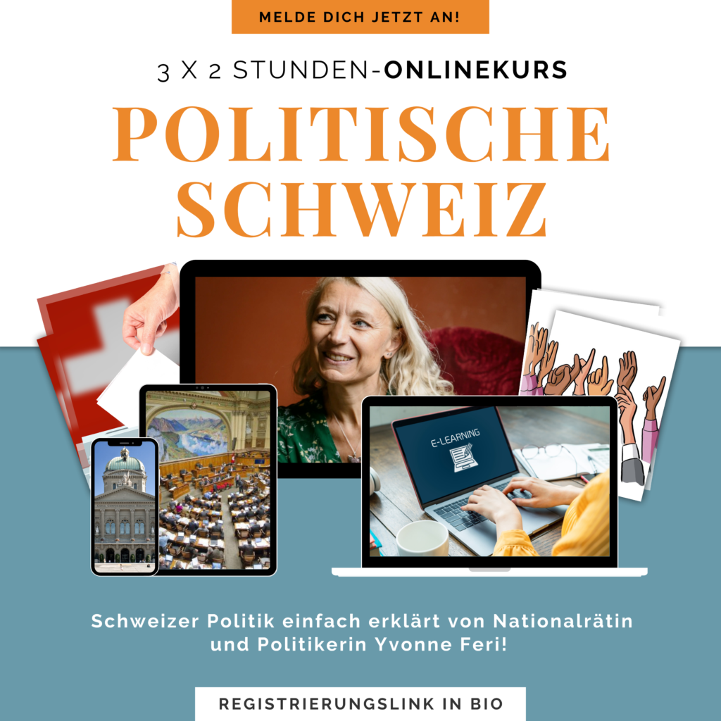 Onlinekurs über die politische Schweiz – Das zeige ich dir in nur sechs Stunden:
